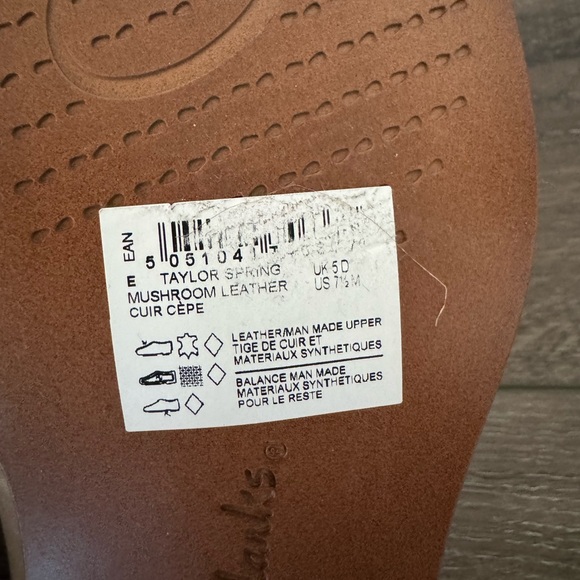 Clark’s Somerset Taylor Cinderella Loafer Tassels Gray/White Leather Womens 7.5M - Picture 15 of 16